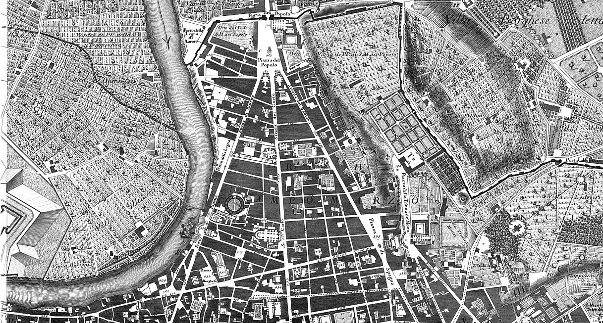 Aerial view of Rome